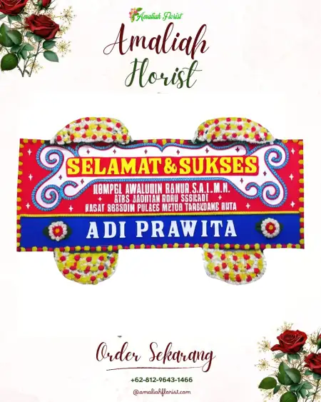 Papan Bunga Ucapan Selamat Ujan Mas